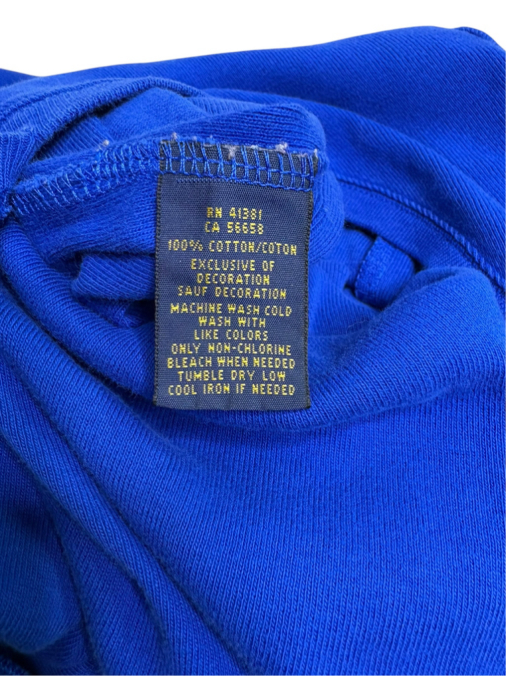Women's Polo Ralph Lauren Long Sleeve V-Neck Tee, Blue, Size S - Picture 3 of 5